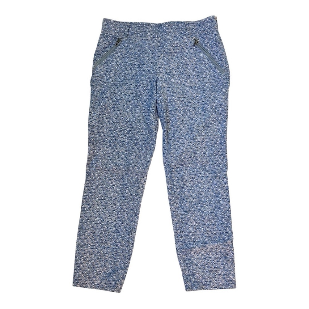 CARTONNIER ANTHROPOLOGIE Women’s Blue  Charlie Trouser Seashell Print,‎ Size 4